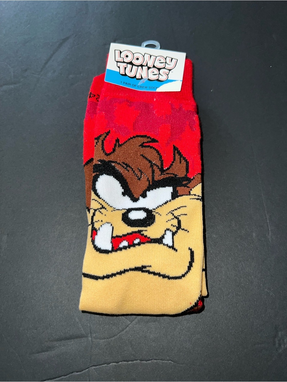 Warner Bros. Taz Red Crew Socks for Men